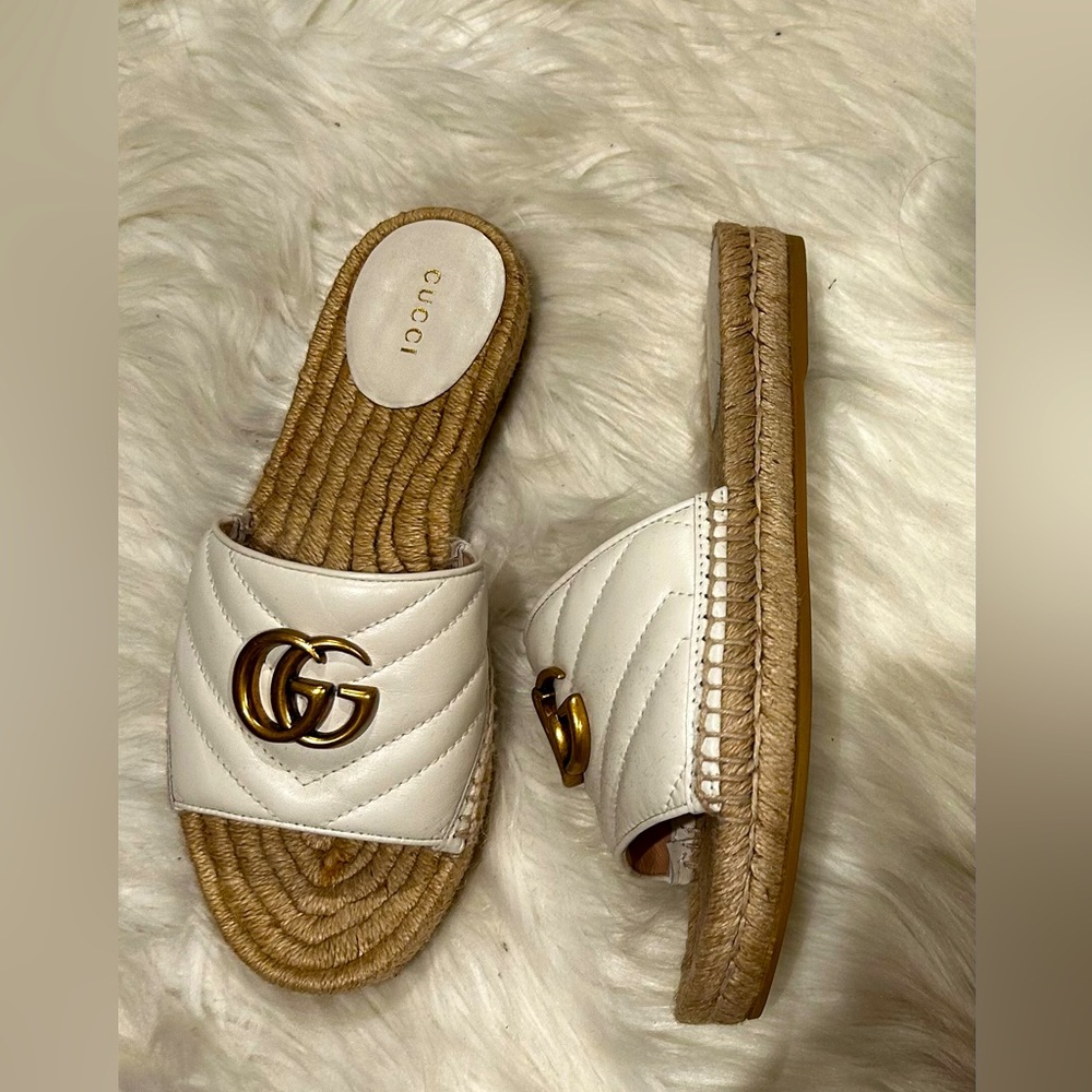Espadrille slide sandal in white. I bought it and never worn . Brand new